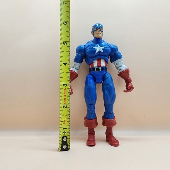2002 Marvel Legends Captain America Figure Toybiz 6 Inch - Picture 3 of 5